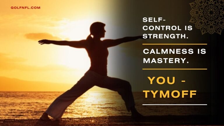 Self-Control is Strength. Calmness is Mastery. You - Tymoff